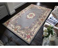 Flair Rugs 30527 Tapis, Laine, Gris, 120cm x 120cm
