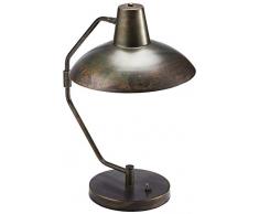 House Doctor Lampe de Table Bureau Marron Antique E27 Max 40 W Câble 2,5 m Hauteur 48 cm Diamètre 31 cm