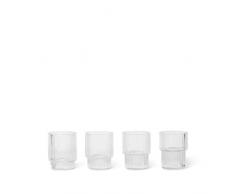 Ferm Living 100478112 Verre à liqueur, Verre, Transparent, H 6,2cm x à 5,2cm