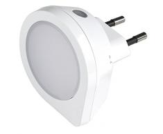 Airam Kansas Veilleuse avec détecteur crépusculaire 1,5 W, blanc, 63 x 60 mm