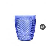 Excelsa Diamond Lot de 6 verres Ã eau incassables, plastique MS