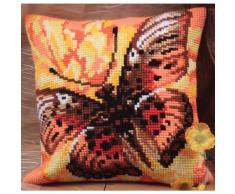 Collection dArt CD5077 40 x 40 cm Flame Kit Point de Croix Coussin, Coton, Multicolore, 20,8 x 8 x 8 cm