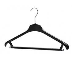 Le Cintre FranÃ§ais - Pack de 200 - FE 42 NOIR Cintre Plastique Veste / Manteau Plastique Noir 42x2x26 cm