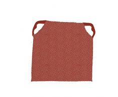 Soleil docre Paon Dessus de Chaise, Polyester, Rouge, 40 x 40 cm