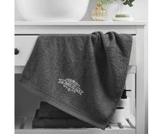 douceur dinterieur Vintage SERVIETTE DE TOILETTE, Anthracite, 50 x 90 CM
