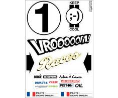 Zigoniric ZIG19R Déco Auto Sticker Races