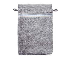 Santens PIROX Eponge Lot de 2 Gants de Toilette, Coton, Cendre, 2X1622