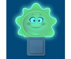 CLUPY TLSUN Veilleuse sans électricité ni Batterie, Coloré, 11,5 x 14 x 0,3 cm