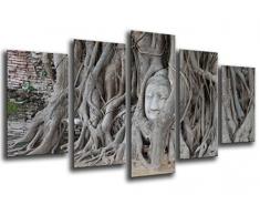 Tableau Moderne Photographique, Impression sur bois, Bouddha, Bouddha, Relaxation, Zen, MÃ©ditation, Relaxation, 165 x 62 cm, ref. 26095