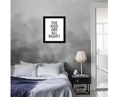 Walplus Lettre Impression sur Toile Stickers muraux, Vinyle, Multicolore, 40Â x 30Â x 3Â cm