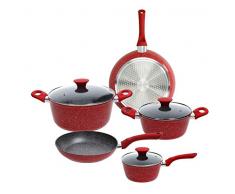 Tognana V979119REDS Set casseroles et poÃªles, aluminium