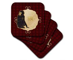 3dRose CST_223519_2 Dessous de Verre, Mutli-Colour, set-of-8-Soft