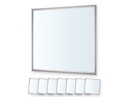 7x LEDVero 62x62 Panneau Ultraslim de LED - 36W, 3000lm, 4500K Plafonnier encastré avec clips de montage et transformateur EMV2016 - blanc neutre
