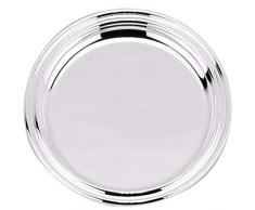 silberkanne Plateau Rond plaquÃ© Argent 17 cm