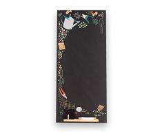 Chalkboards UK Ces marqueurs Britannique Jardin Haut Mince Tableau Noir/Tableau Noir/Tableau Memo de Cuisine avec Corde, Plateau et Craie. Les cabines Design Range, Bois, Noir, 60Â x 26.5Â x 1Â cm