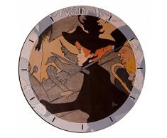 Artopweb EC35026 Pendule Murale, Bois, Multicolore, 60 x 0,5 x 60 cm