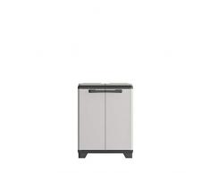 KETER 246640 Planet-Plastique recyclÃ©, Gris/Noir, Poubelles de tri, 680x390x920 mm, PP