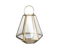 House & Homestyle 5036AB Lanterne, Laiton, Bronze, Small