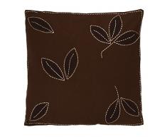 Thedecofactory 505209 Coussin, Polyester, Marron, 50 x 50 x 3 cm