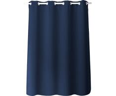Enjoy Home Rideau Occultant avec 8 Åillets, Polyester, Bleu, 180x140 cm