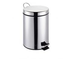 Zeller 2057375 Poubelle à pédale 3L, Plastique, Multicolore