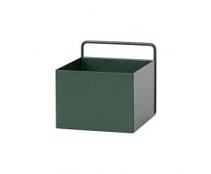 Ferm Living Wall Pot de Fleurs en métal Vert foncé 15,6cm