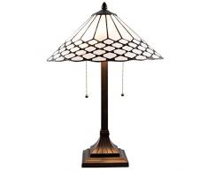 La maison de Tiffany 5ll-5887Â Lampe de table, blanc