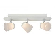 Lucide HELO?SE-LED - Spot Plafond - Ã 10 cm - LED - 3x5W 3000K - Blanc