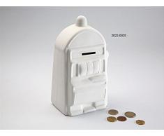 Versa Tirelire Machine Blanche dÃ©coration et Meubles Maison Unisexe (Multicolore), Taille Unique