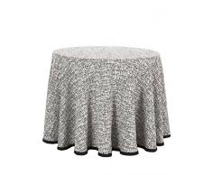 Martina Home Malte Jupe pour Bureau Table 75x90x1 cm Noir/Blanc