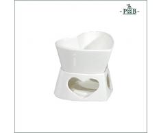la Porcellana Cupido CÅur Fondue Go, Blanc