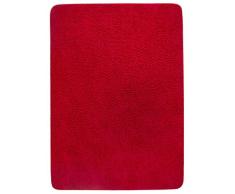 Misento 2921 Shaggy Tapis à poils longs, rot, 58x100 cm