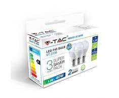 V-TAC Ampoules LED E14 Saver Pack Bougie Mini Globe Boule Olive