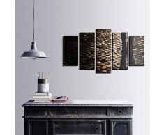 Bonamaison DÃ©coration Murale Ensemble de 5 Impression sur Toile, Dimensions: 100 x 60 Cm - ConÃ§u et fabriquÃ© en Turquie