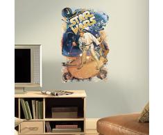 Thedecofactory RMK3027TB Stickers Star Wars Retro GÌANT ROOMMATES REPOSITIONNABLES (89X57CM), Vinyle, Multicolore, 82 x 59 x 0,1 cm