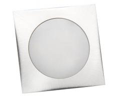 Spot LED encastrable McShinefine, 9 LED, 55 x 55 mm, Carré, acier inoxydable (Blanc neutre 4000 K)