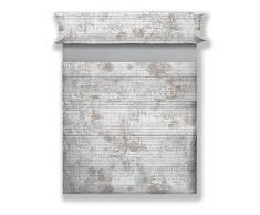 Don Coton Bosc Jeu de draps ImprimÃ© numÃ©rique 135x200x30 cm Blanc