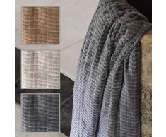 BarcelÃ³ Hogar 07040221226 Plaid Creta Gris 130 x 160 cm