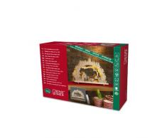 Konstsmide 2827-100 Chandelier Bois Village + 10 LED Blanc Chaud + Alimentation 4,5 V