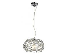 Rabalux 2887Â Dea, suspension, Verre MÃ©tal, Silber, â35cm, E27