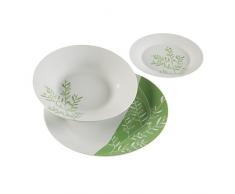 Versa Vaisselle Mixte, Porcelaine, Multicolore, 27Â x 27Â x 3Â cm