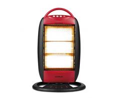 G3 Ferrari G60006 Chauffage électrique intérieur 1200 W Noir Rouge halogène (Chauffage halogène électrique de lespace à gaz, intérieur, halogène, noir, rouge, 1200 W, 220 - 240 V)