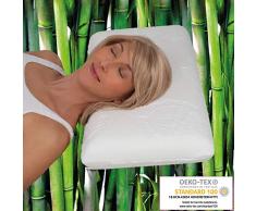 Daydream Coussin Memory Foam Gel Vert, Viscose, weiÃ, 50 x 30 x 10 cm