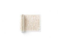 MY DRAP MYdrap SA21N8/101-7 Table Noël 20x20cm-Idéale pour fête, Anniversaire, Cocktail-Rouleau de 12 Serviettes-Motifs Golden Wood, Coton, Ecru, 5 cm