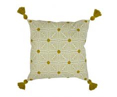 furn. Coussin Garni de Plumes de chia, Ocre, 50 x 50cm