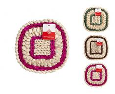 Home 8572918 Lot de 6 dessous de plat carrés assortis 18 cm