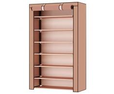 EGLEMTEK Meuble de Rangement, Marron, Unique