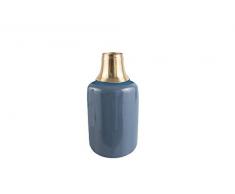 pt, Living PT3367BL Vases, Fer/Ã©mail, Blue, D 14 cm