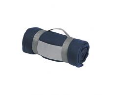 eBuyGB Couvre-lit de Chaud pour canapé, lit, Festival, Camping, Pique-Nique, Tapis, pub, Bar, extérieur, siège, Bleu Marine, Taille Unique