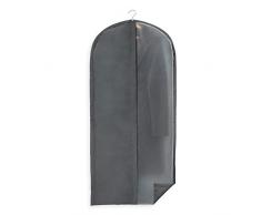 Rayen 2014.12 vêtement pour penderie | Housse de Costume sur Cintre avec Fermeture à glissière | Couvre-Robe résistant à la poussière, à lhumidité et aux Mites, Polyester, Gris Foncé, 60 x 135 cm